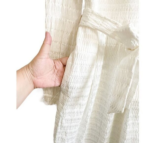 New with Tag, Rebecca Vallance Jame off-the-shoulder belted midi dress, Size 4US - Picture 7 of 11